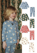 画像をギャラリービューアに読み込む, BASIC BLOUSE/PANTS SET GOTS / コンゲススロイド ルームウエア パジャマ オーガニックコットン KS106378