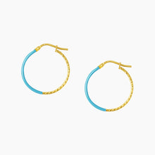 画像をギャラリービューアに読み込む, for MOM Bicolor hoop pierce M / バイカラーフープピアス Mサイズ シルバー925 ゴールドコーティング