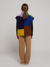 画像をギャラリービューアに読み込む, Multicolor intarsia cotton vest 23AW / ボボショーズ キッズ コットンニットベスト マルチカラー