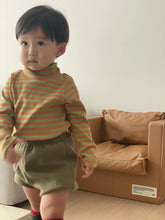 画像をギャラリービューアに読み込む, Cotton Candy High Neck T-shirt - Stripe / プレイグラウンド リブハイネックカットソー ボーダー