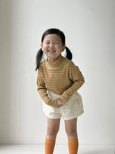 画像をギャラリービューアに読み込む, Cotton Candy High Neck T-shirt - Stripe / プレイグラウンド リブハイネックカットソー ボーダー