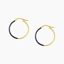 画像をギャラリービューアに読み込む, for MOM Bicolor hoop pierce M / バイカラーフープピアス Mサイズ シルバー925 ゴールドコーティング