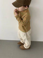 画像をギャラリービューアに読み込む, Cotton Candy High Neck T-shirt - Stripe / プレイグラウンド リブハイネックカットソー ボーダー