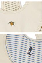 画像をギャラリービューアに読み込む, BASIC 2 PACK BIB / コンゲススロイド スタイ ベビー よだれかけ オーガニックコットン 赤ちゃん ストライプレモン ストライプマリン KS102251