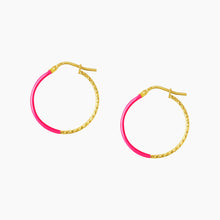 画像をギャラリービューアに読み込む, for MOM Bicolor hoop pierce M / バイカラーフープピアス Mサイズ シルバー925 ゴールドコーティング