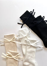 画像をギャラリービューアに読み込む, Ribbon socks / リボン ハイソックス ベビー靴下 キッズ靴下 子供用