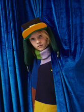 画像をギャラリービューアに読み込む, Multicolor intarsia cotton vest 23AW / ボボショーズ キッズ コットンニットベスト マルチカラー