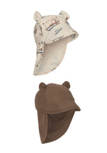 画像をギャラリービューアに読み込む, ASTER BEAR SUN HAT / コンゲススロイド サンハット 水着の帽子 日焼け防止 ベビーキッズ マリン 恐竜