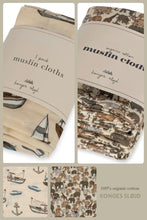 画像をギャラリービューアに読み込む, 3SET MUSLIN CLOTHS / コンゲススロイド ベビー モスリン クロス3枚組 赤ちゃん マリン サファリ