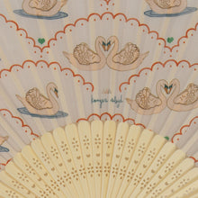 画像をギャラリービューアに読み込む, FANS / コンゲススロイド 扇子 せんす うちわ 白鳥 花柄