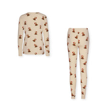 画像をギャラリービューアに読み込む, PARENTS CHRISTMAS PJ SET GOTS / コンゲススロイド 大人 ルームウエア パジャマ 寝巻き クリスマステディーベア 親子でお揃い