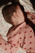 画像をギャラリービューアに読み込む, MINNIE BODY GOTS / コンゲススロイド 長袖ロンパース オーガニックコットン100% ベビー ハートピンク 薔薇 KS102585