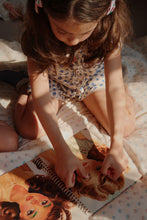 画像をギャラリービューアに読み込む, MULLI TEE GOTS / コンゲススロイド 半袖トップス Tシャツ キッズ リボン ブルー花柄 KS102460