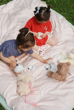 画像をギャラリービューアに読み込む, FAMO FRILL SET GOTS / コンゲススロイド セットアップ 半袖 ショートパンツ キッズ ブルー花柄 KS104803