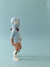 画像をギャラリービューアに読み込む, Cloudy Duck Balaclava/ プレイグラウンド ダック バラクラバ ニット帽 キッズ ベビー ブルー あひる柄