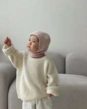 画像をギャラリービューアに読み込む, Daisy Balaclava / プレイグラウンド デイジー バラクラバ ニット帽 キッズ ベビー ピンク 花柄