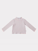 画像をギャラリービューアに読み込む, Cotton Candy High Neck T-shirt - Stripe / プレイグラウンド リブハイネックカットソー ボーダー