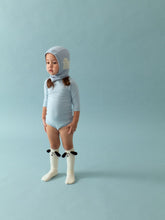 画像をギャラリービューアに読み込む, Cloudy Duck Balaclava/ プレイグラウンド ダック バラクラバ ニット帽 キッズ ベビー ブルー あひる柄