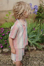 画像をギャラリービューアに読み込む, VENICE SHORTS / コンゲススロイド リネン ショートパンツ ズボン 短パン キッズ マルチストライプ KS102449