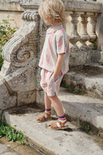 画像をギャラリービューアに読み込む, VENICE SHORTS / コンゲススロイド リネン ショートパンツ ズボン 短パン キッズ マルチストライプ KS102449