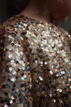 画像をギャラリービューアに読み込む, LILA SEQUINS BOW DRESS / コンゲススロイド キッズ ドレス 長袖 ワンピース リボン スパンコール KS103858