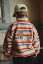 画像をギャラリービューアに読み込む, JODY EMBROIDERY TEDDY JACKE / コンゲススロイド キッズ アウター モコモコ ダックスフンド 犬 KS105712
