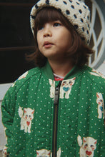 画像をギャラリービューアに読み込む, JUNO PRINTED BOMBER JACKET / コンゲススロイド ボンバー ジャケット アウター キッズ 子猫 グリーンドット KS105731