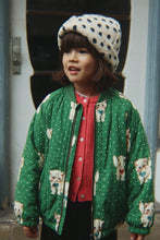 画像をギャラリービューアに読み込む, JUNO PRINTED BOMBER JACKET / コンゲススロイド ボンバー ジャケット アウター キッズ 子猫 グリーンドット KS105731