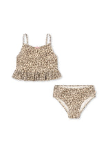 画像をギャラリービューアに読み込む, MIAV FRILL BIKINII / コンゲススロイド フリル ビキニ 水着 キッズ レオパード 豹柄 KS102225
