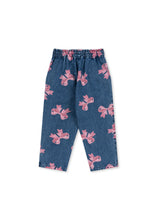 画像をギャラリービューアに読み込む, MAGOT FRILL PANTS GOTS - BELLA BOW / コンゲススロイド キッズ デニムパンツ ジーンズ ジーパン リボン KS102281