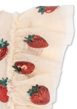 画像をギャラリービューアに読み込む, YVONNE FRILL DRESS / コンゲススロイド チュールドレス ワンピース キッズ スパンコール いちご柄 ストロベリー KS102288