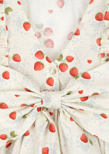 画像をギャラリービューアに読み込む, EVIA BOW DRESS GOTS / コンゲススロイド ドレス ワンピース キッズ いちご柄 ストロベリー KS102447