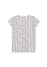 画像をギャラリービューアに読み込む, MULLI TEE GOTS / コンゲススロイド 半袖トップス Tシャツ キッズ リボン ブルー花柄 KS102460