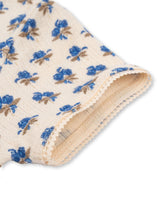 画像をギャラリービューアに読み込む, MULLI TEE GOTS / コンゲススロイド 半袖トップス Tシャツ キッズ リボン ブルー花柄 KS102460