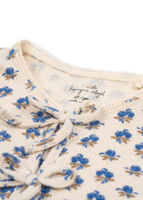 画像をギャラリービューアに読み込む, MULLI TEE GOTS / コンゲススロイド 半袖トップス Tシャツ キッズ リボン ブルー花柄 KS102460