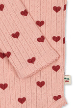 画像をギャラリービューアに読み込む, MINNIE BODY GOTS / コンゲススロイド 長袖ロンパース オーガニックコットン100% ベビー ハートピンク 薔薇 KS102585