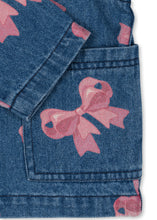 画像をギャラリービューアに読み込む, MAGOT COLLAR JACKET GOTS - BELLA BOW / コンゲススロイド キッズ デニムジャケット Gジャン リボン KS102811