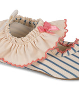 画像をギャラリービューアに読み込む, GINA FRILL SWIM SHOES / コンゲススロイド スイムシューズ 水着 靴 ベビーキッズ ブルーストライプ KS103287