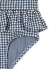 画像をギャラリービューアに読み込む, SOLINE SWIMSUIT / コンゲススロイド スイムスーツ ワンピース 水着 ベビーキッズ インディゴ ギンガムチェック KS103334