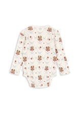 画像をギャラリービューアに読み込む, MINNIE BODY GOTS / コンゲススロイド 長袖 ベビーロンパース オーガニックコットン100% 子犬 リボン KS103916