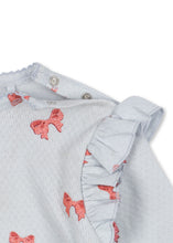 画像をギャラリービューアに読み込む, SUI FRILL BODY GOTS / コンゲススロイド 長袖 ベビーロンパース オーガニックコットン100% フリル リボン KS104002