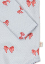 画像をギャラリービューアに読み込む, SUI FRILL BODY GOTS / コンゲススロイド 長袖 ベビーロンパース オーガニックコットン100% フリル リボン KS104002