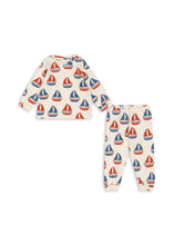 画像をギャラリービューアに読み込む, GIO LS SET GOTS / コンゲススロイド 上下セット オーガニックコットン100% ヨット KS104839