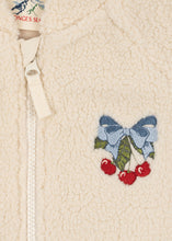 画像をギャラリービューアに読み込む, JAZZ TEDDY JACKET GRS / コンゲススロイド テディー ジャケット ボア キッズ ホワイト チェリーリボン KS104861