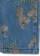 画像をギャラリービューアに読み込む, MAGOT PANTS GOTS / コンゲススロイド キッズ デニムパンツ ジーンズ ジーパン レオパード 豹 KS104973