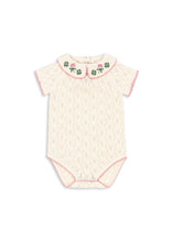 画像をギャラリービューアに読み込む, ROSIER ROMPER / コンゲススロイド ベビー ニットロンパース ブラウス クローバー刺繍 KS102423