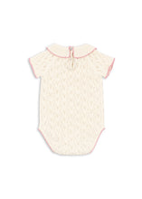 画像をギャラリービューアに読み込む, ROSIER ROMPER / コンゲススロイド ベビー ニットロンパース ブラウス クローバー刺繍 KS102423