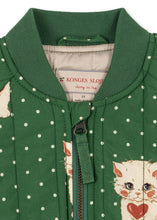 画像をギャラリービューアに読み込む, JUNO PRINTED BOMBER JACKET / コンゲススロイド ボンバー ジャケット アウター キッズ 子猫 グリーンドット KS105731