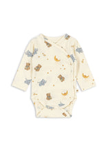 画像をギャラリービューアに読み込む, BASIC LS NEWBORN BODY GOTS / コンゲススロイド 新生児 前開き 長袖 ベビーロンパース CUCCIOLO/TEDDY COEUR KS105897
