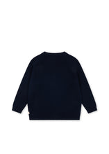 画像をギャラリービューアに読み込む, CATTIE CARDIGAN / コンゲススロイド カーディガン ニット キッズ ハート 猫ボタン 濃紺 KS105940